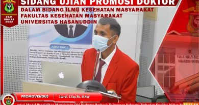 Sidang Terbuka Ujian Promosi Doktor Universitas Hasanuddin, Dosen STIKES Tanawali Takalar Lulus dengan Predikat Sangat Memuaskan